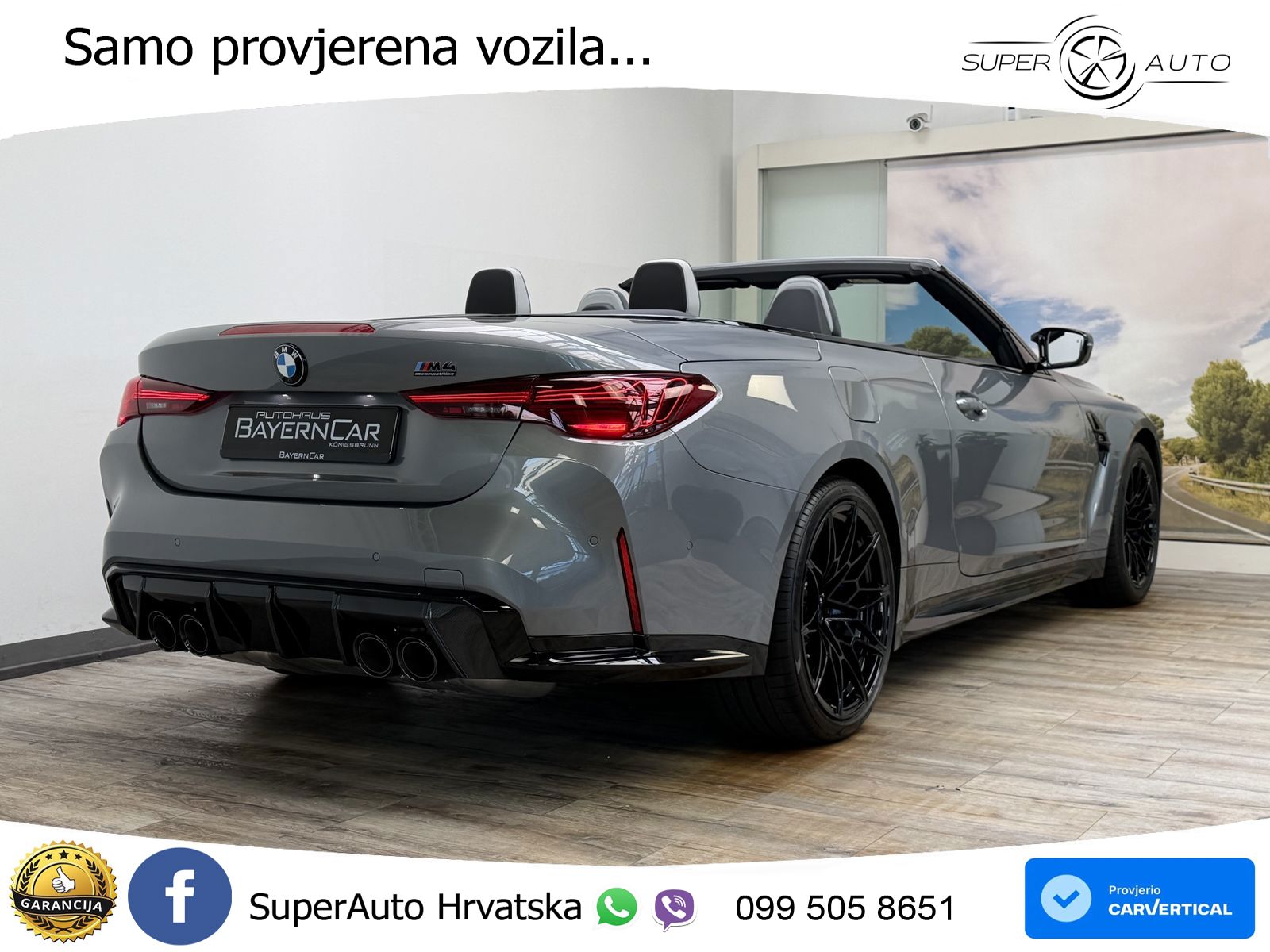 BMW M4 Convertible Competition 3.0 (530 KS) xDrive Steptronic LED+GR SJED+ACC