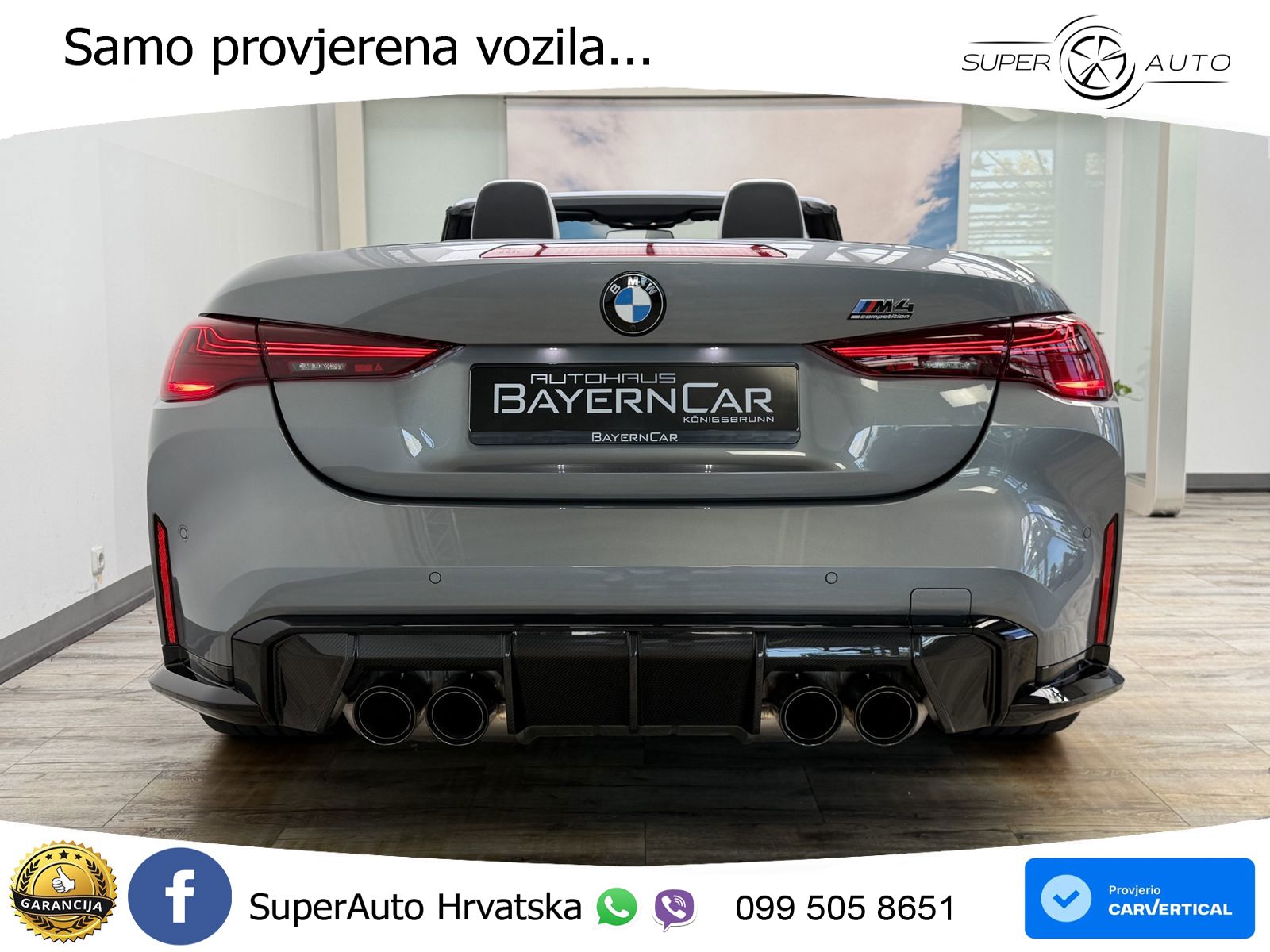 BMW M4 Convertible Competition 3.0 (530 KS) xDrive Steptronic LED+GR SJED+ACC