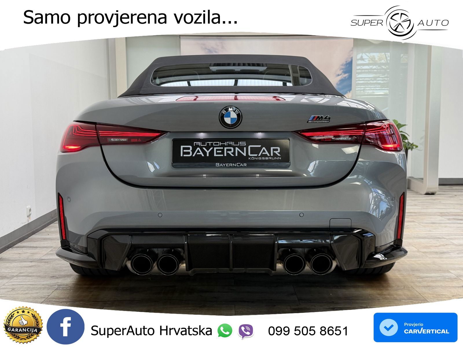 BMW M4 Convertible Competition 3.0 (530 KS) xDrive Steptronic LED+GR SJED+ACC