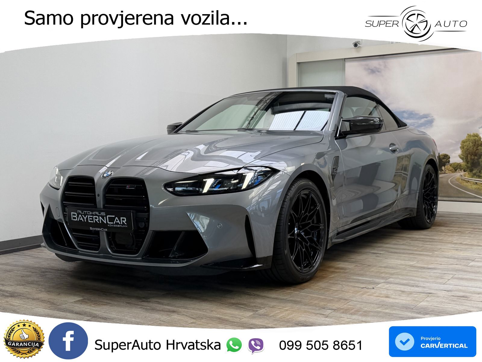 BMW M4 Convertible Competition 3.0 (530 KS) xDrive Steptronic LED+GR SJED+ACC