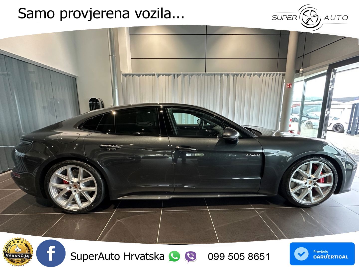 Porsche Panamera 4S 2.9 V6 (544 KS) E-Hybrid PDK ZRAČNI+ACC+GR SJED+KAM+PANO