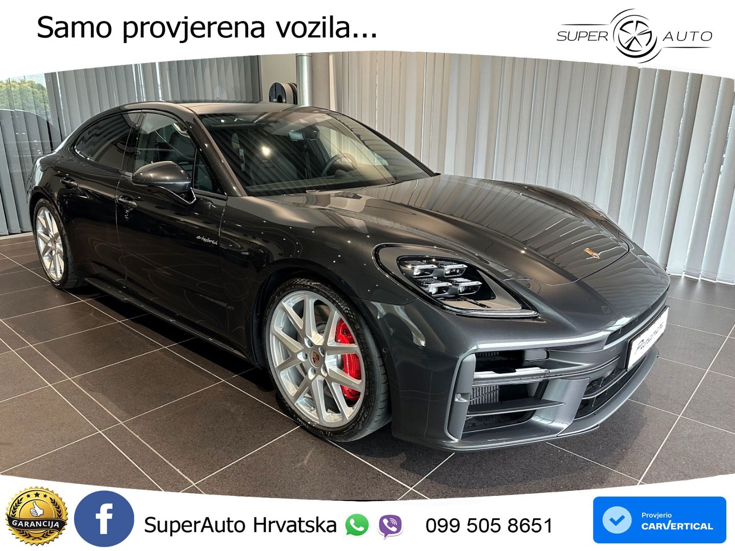 Porsche Panamera 4S 2.9 V6 (544 KS) E-Hybrid PDK ZRAČNI+ACC+GR SJED+KAM+PANO