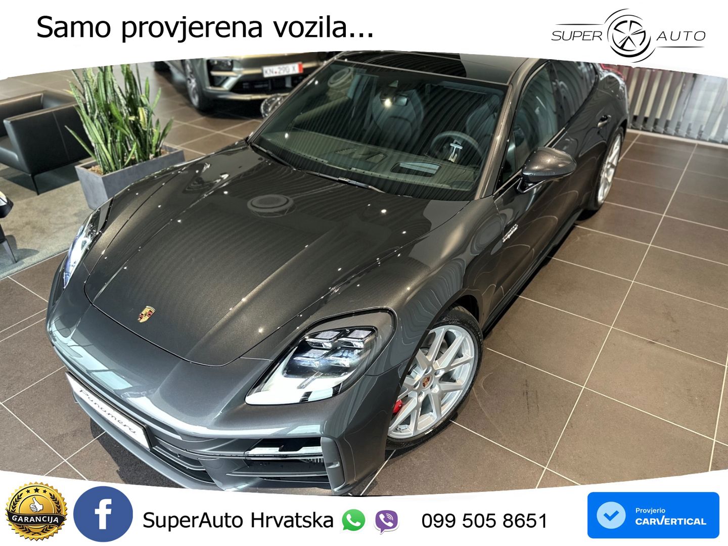 Porsche Panamera 4S 2.9 V6 (544 KS) E-Hybrid PDK ZRAČNI+ACC+GR SJED+KAM+PANO
