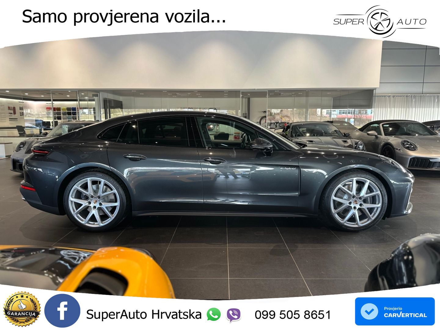 Porsche Panamera 4S 2.9 V6 (544 KS) E-Hybrid PDK ZRAČNI+ACC+GR SJED+KAM+PANO