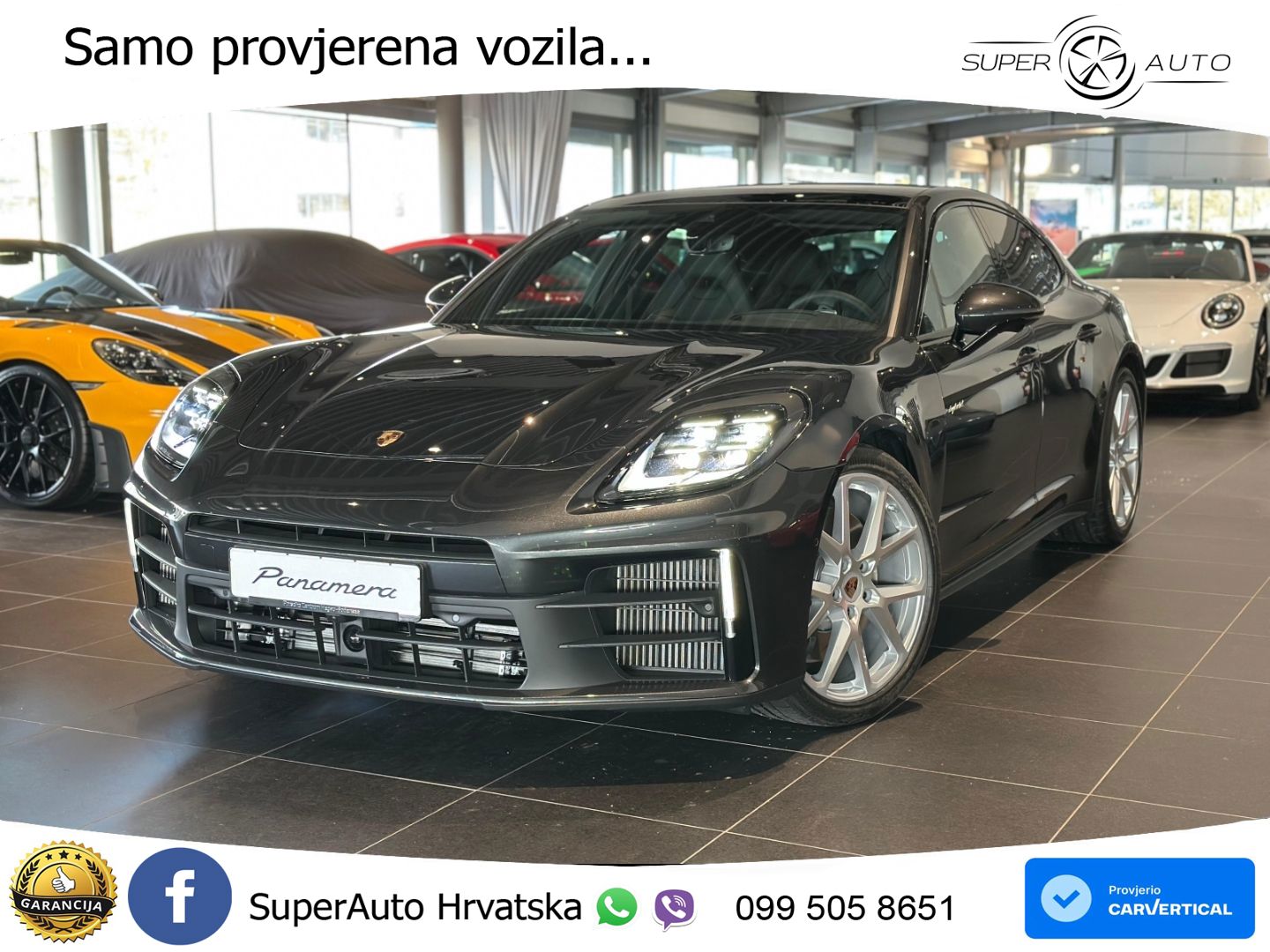 Porsche Panamera 4S 2.9 V6 (544 KS) E-Hybrid PDK ZRAČNI+ACC+GR SJED+KAM+PANO