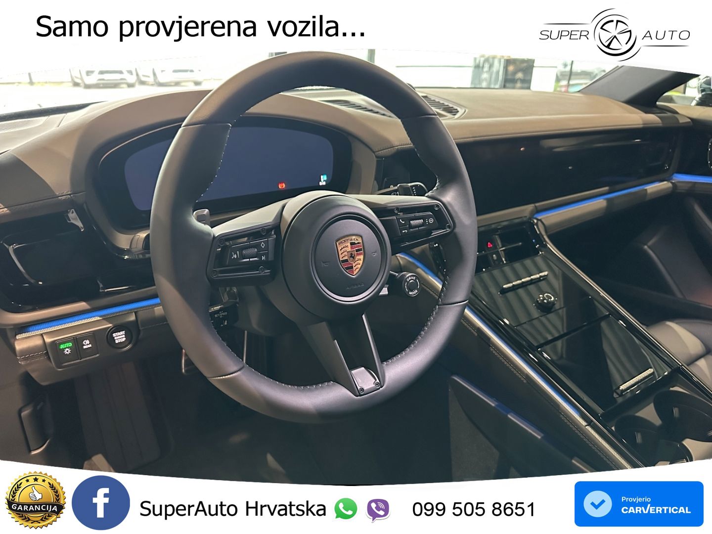 Porsche Panamera 4S 2.9 V6 (544 KS) E-Hybrid PDK ZRAČNI+ACC+GR SJED+KAM+PANO