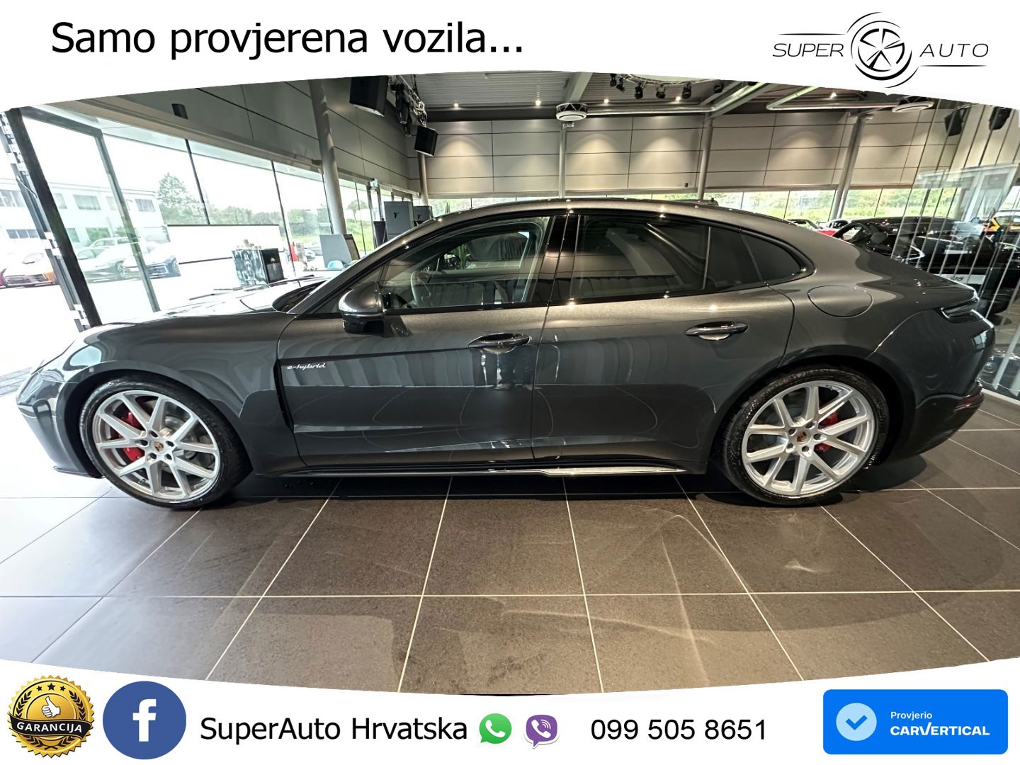 Porsche Panamera 4S 2.9 V6 (544 KS) E-Hybrid PDK ZRAČNI+ACC+GR SJED+KAM+PANO