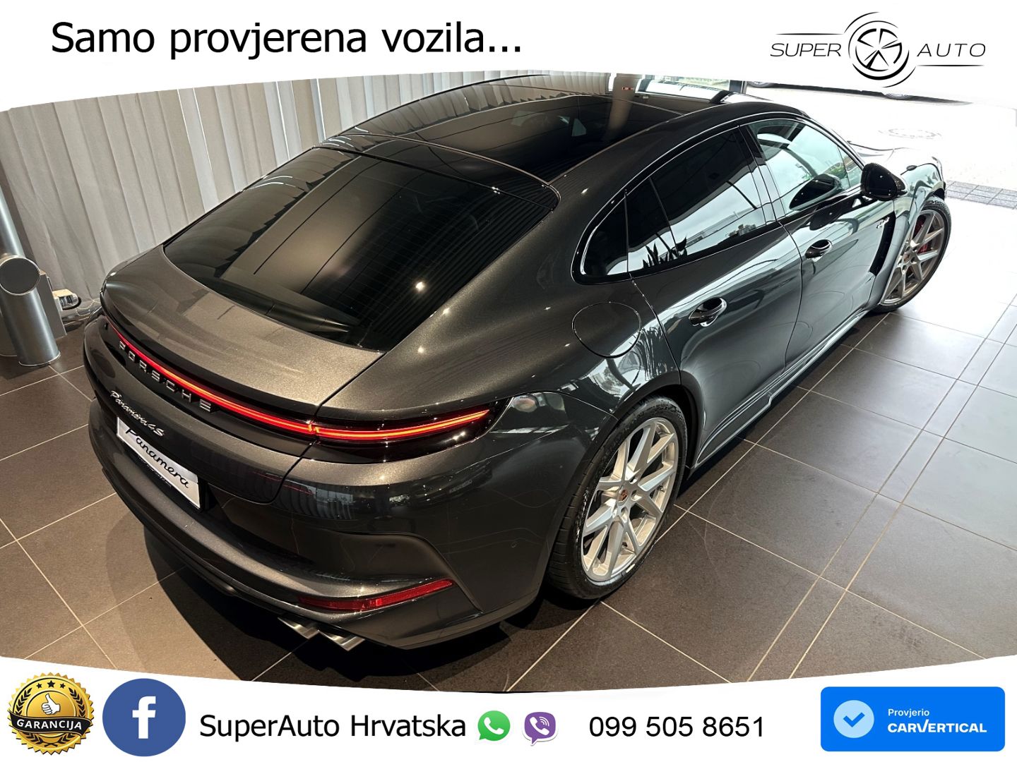 Porsche Panamera 4S 2.9 V6 (544 KS) E-Hybrid PDK ZRAČNI+ACC+GR SJED+KAM+PANO