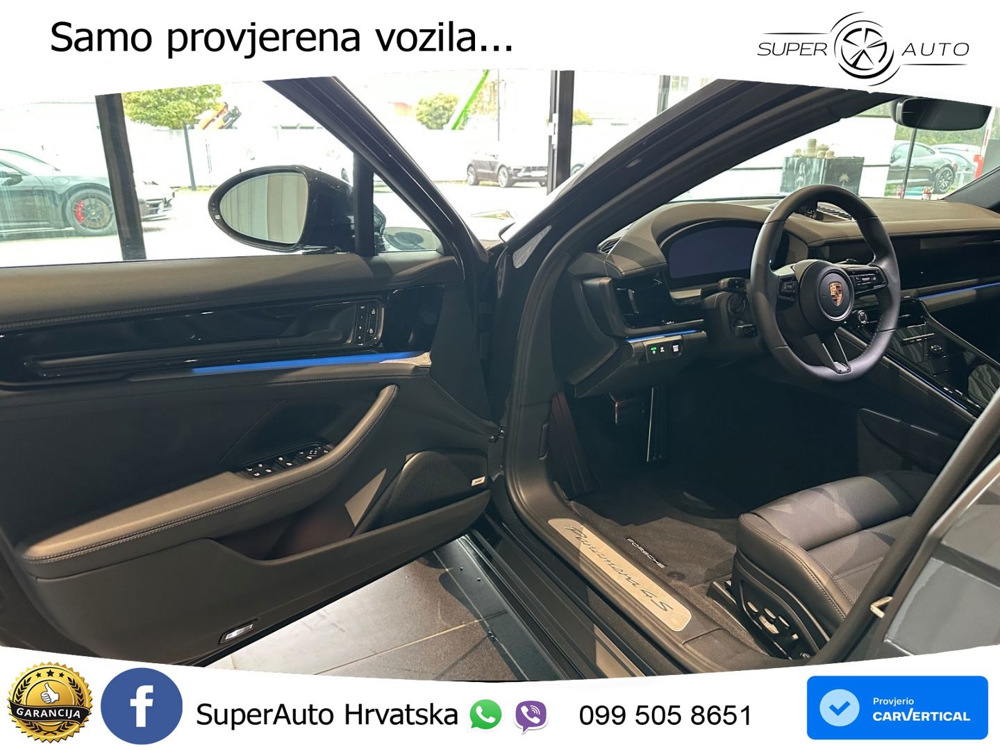 Porsche Panamera 4S 2.9 V6 (544 KS) E-Hybrid PDK ZRAČNI+ACC+GR SJED+KAM+PANO