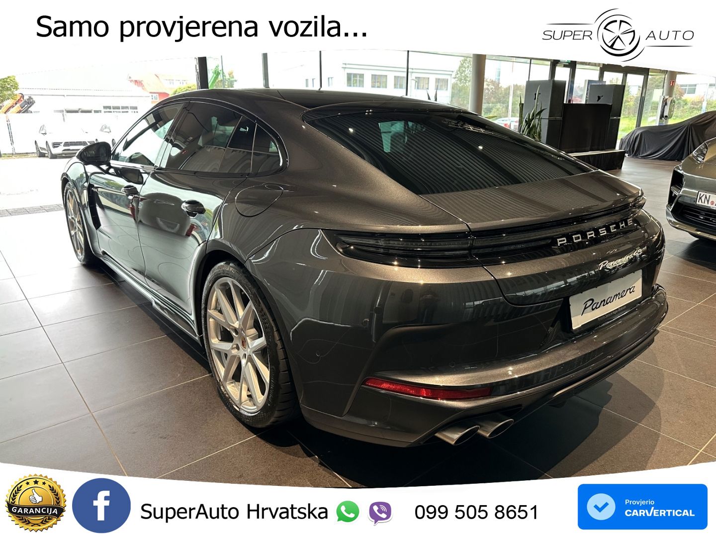 Porsche Panamera 4S 2.9 V6 (544 KS) E-Hybrid PDK ZRAČNI+ACC+GR SJED+KAM+PANO