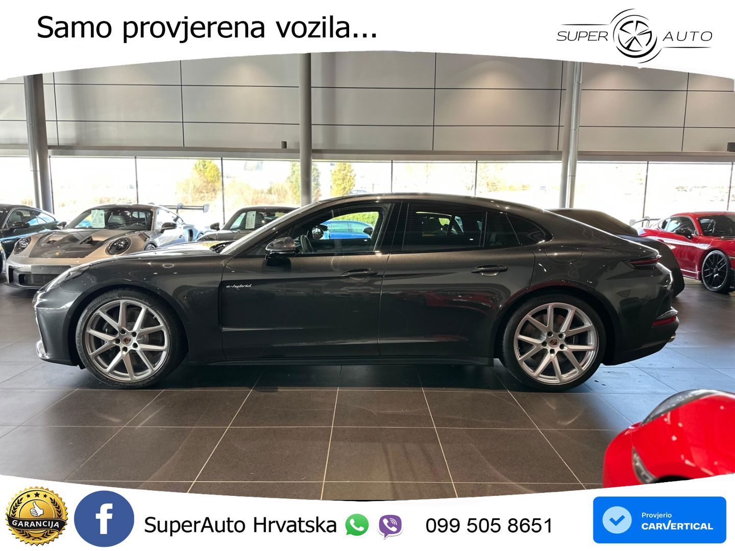 Porsche Panamera 4S 2.9 V6 (544 KS) E-Hybrid PDK ZRAČNI+ACC+GR SJED+KAM+PANO