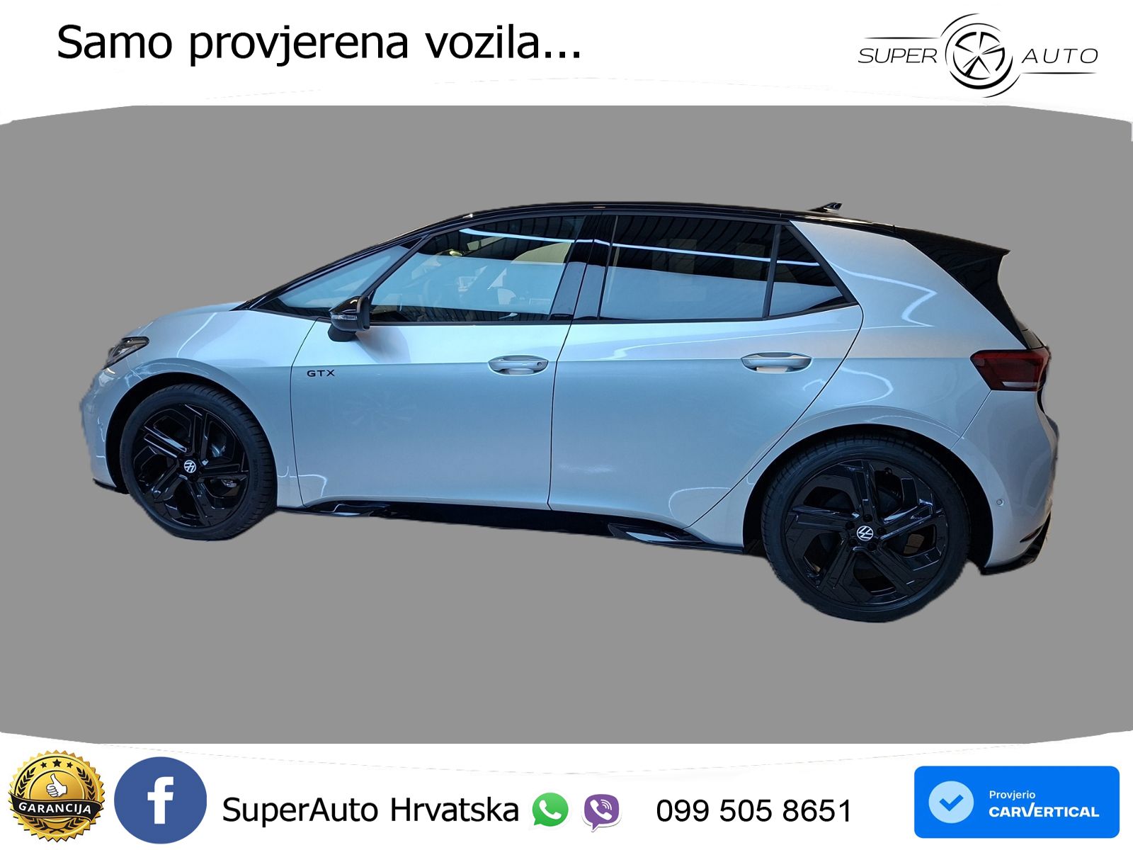 Volkswagen ID.3 GTX 84 kWh (286 KS) LED+GR SJED+ACC