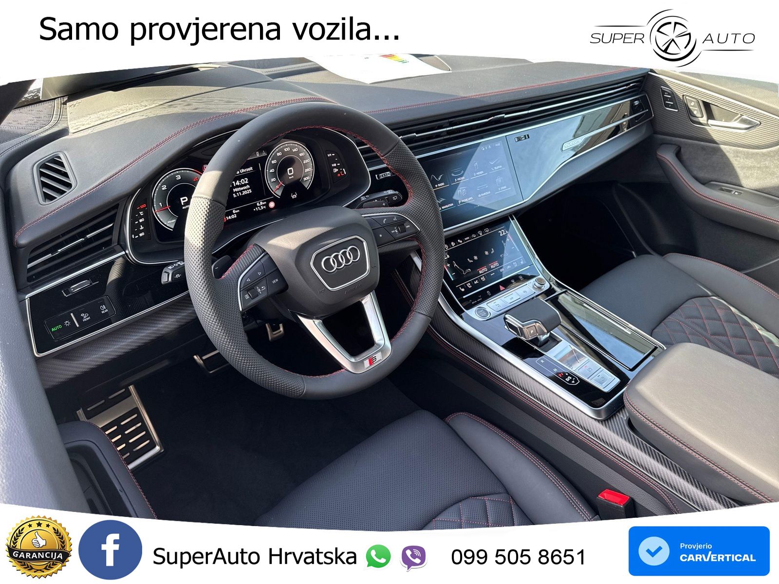 Audi Q8 50 TDI V6 (286 KS) quattro Tiptronic S line LED+GR SJED+ACC