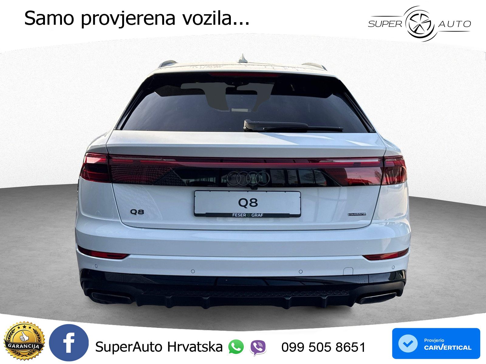 Audi Q8 50 TDI V6 (286 KS) quattro Tiptronic S line LED+GR SJED+ACC