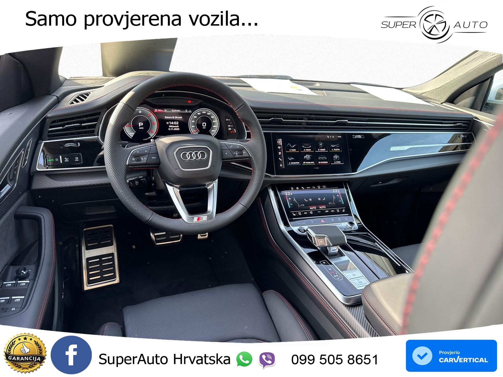 Audi Q8 50 TDI V6 (286 KS) quattro Tiptronic S line LED+GR SJED+ACC