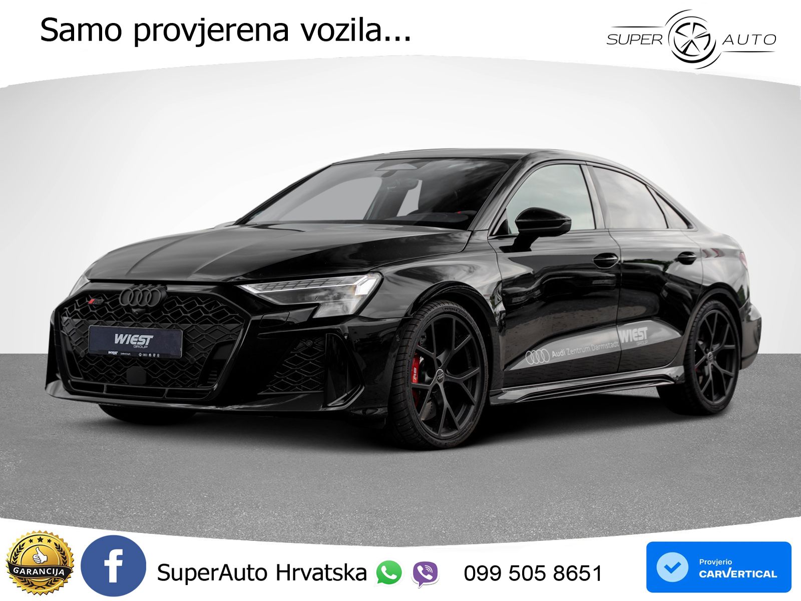 Audi RS3 Sedan 2.5 TFSI (400 KS) quattro S tronic LED+GR SJED+ACC