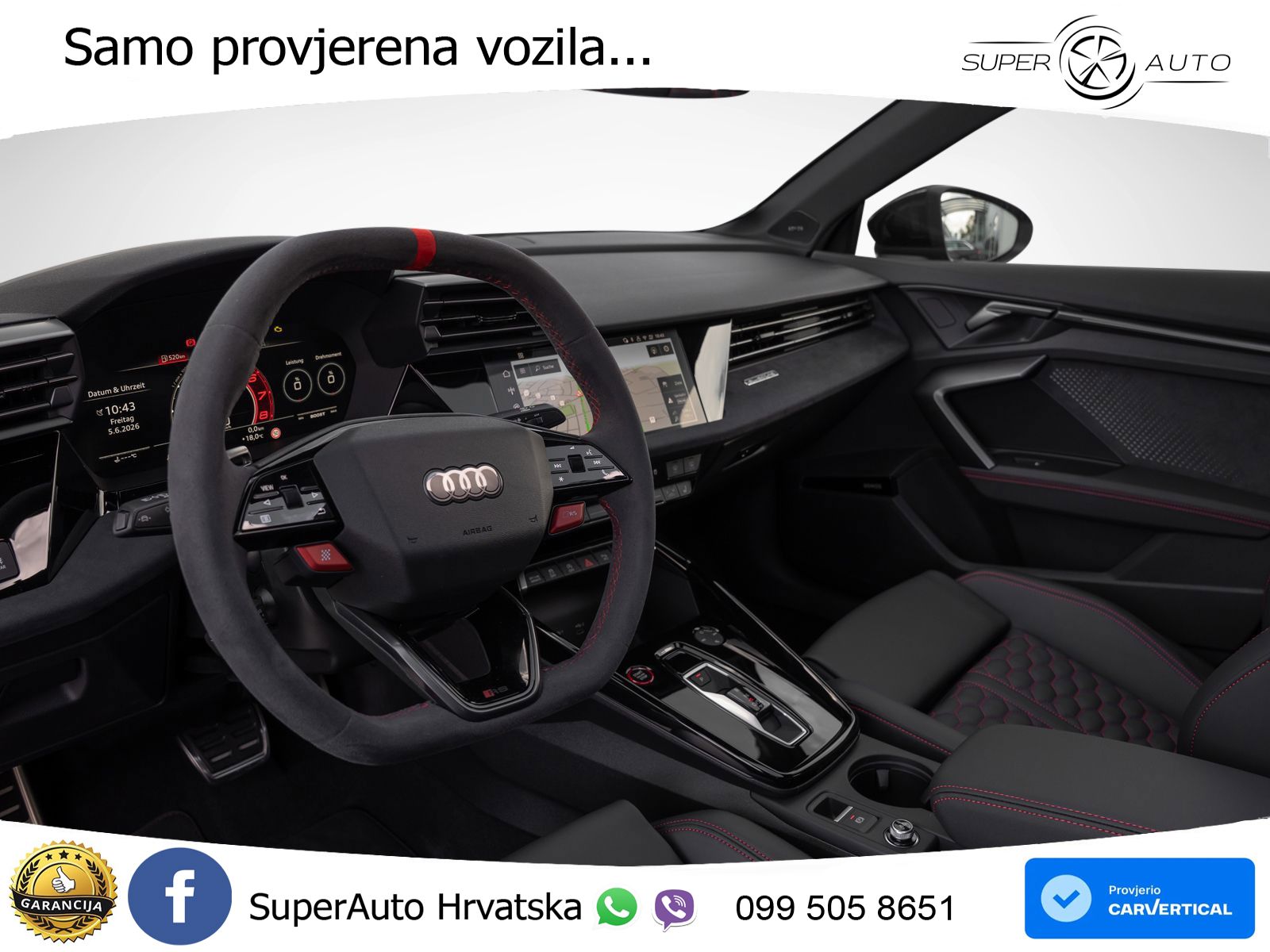 Audi RS3 Sedan 2.5 TFSI (400 KS) quattro S tronic LED+GR SJED+ACC