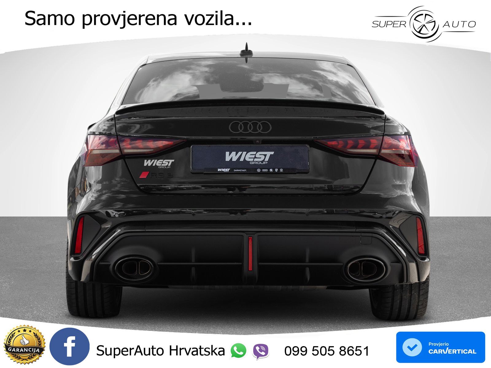 Audi RS3 Sedan 2.5 TFSI (400 KS) quattro S tronic LED+GR SJED+ACC