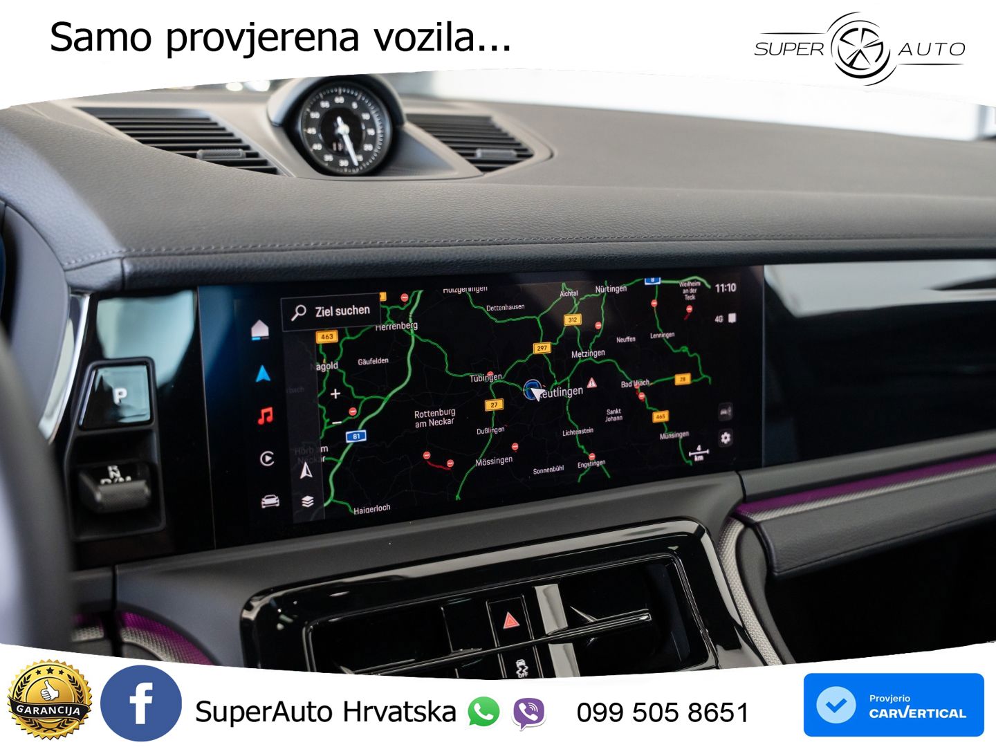 Porsche Panamera 4S 2.9 V6 (544 KS) E-Hybrid PDK ZRAČNI+ACC+GR SJED+KAM
