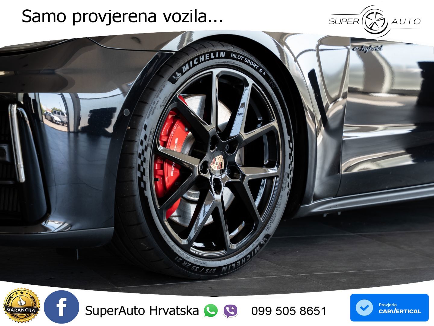 Porsche Panamera 4S 2.9 V6 (544 KS) E-Hybrid PDK ZRAČNI+ACC+GR SJED+KAM
