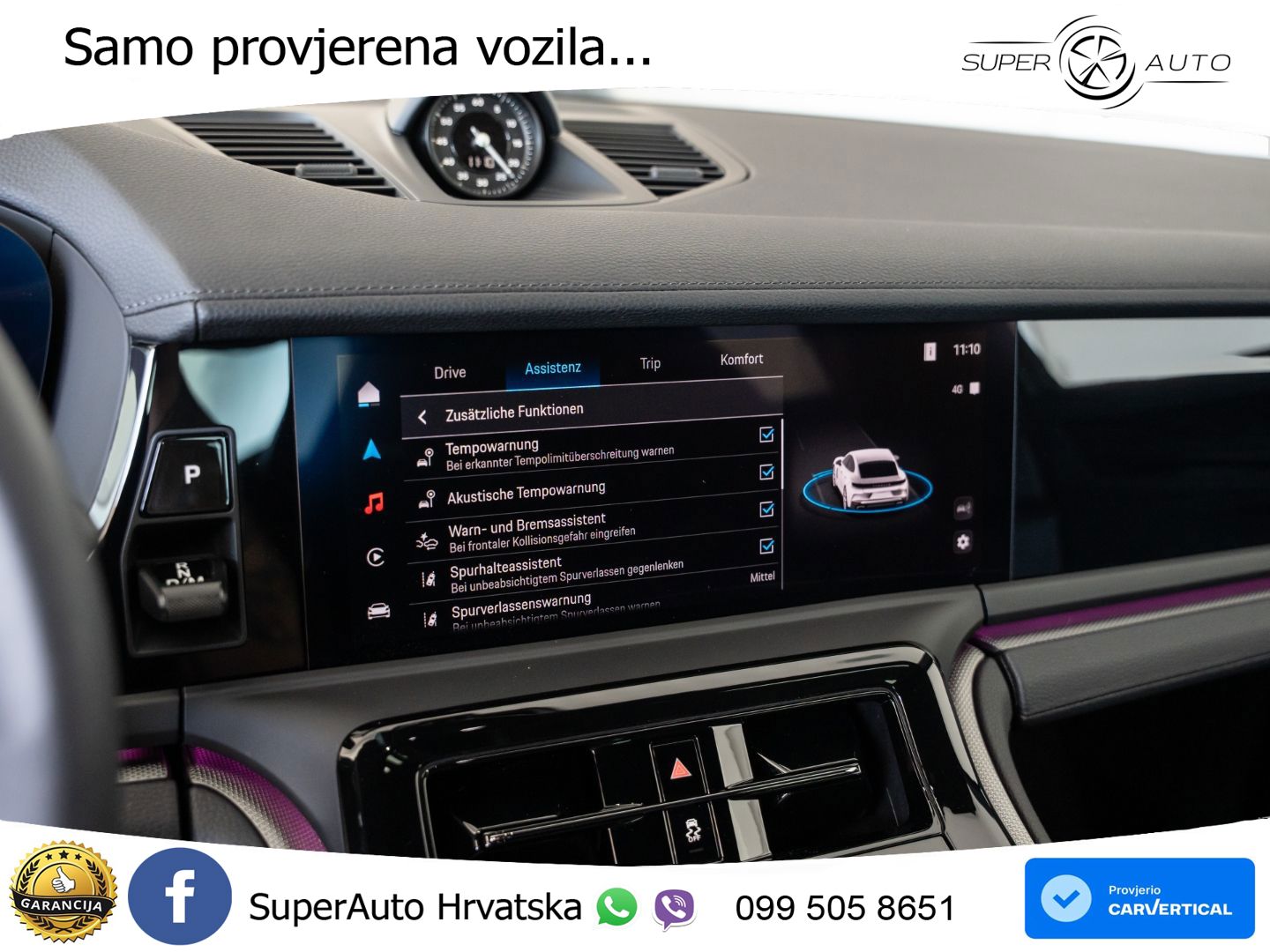 Porsche Panamera 4S 2.9 V6 (544 KS) E-Hybrid PDK ZRAČNI+ACC+GR SJED+KAM