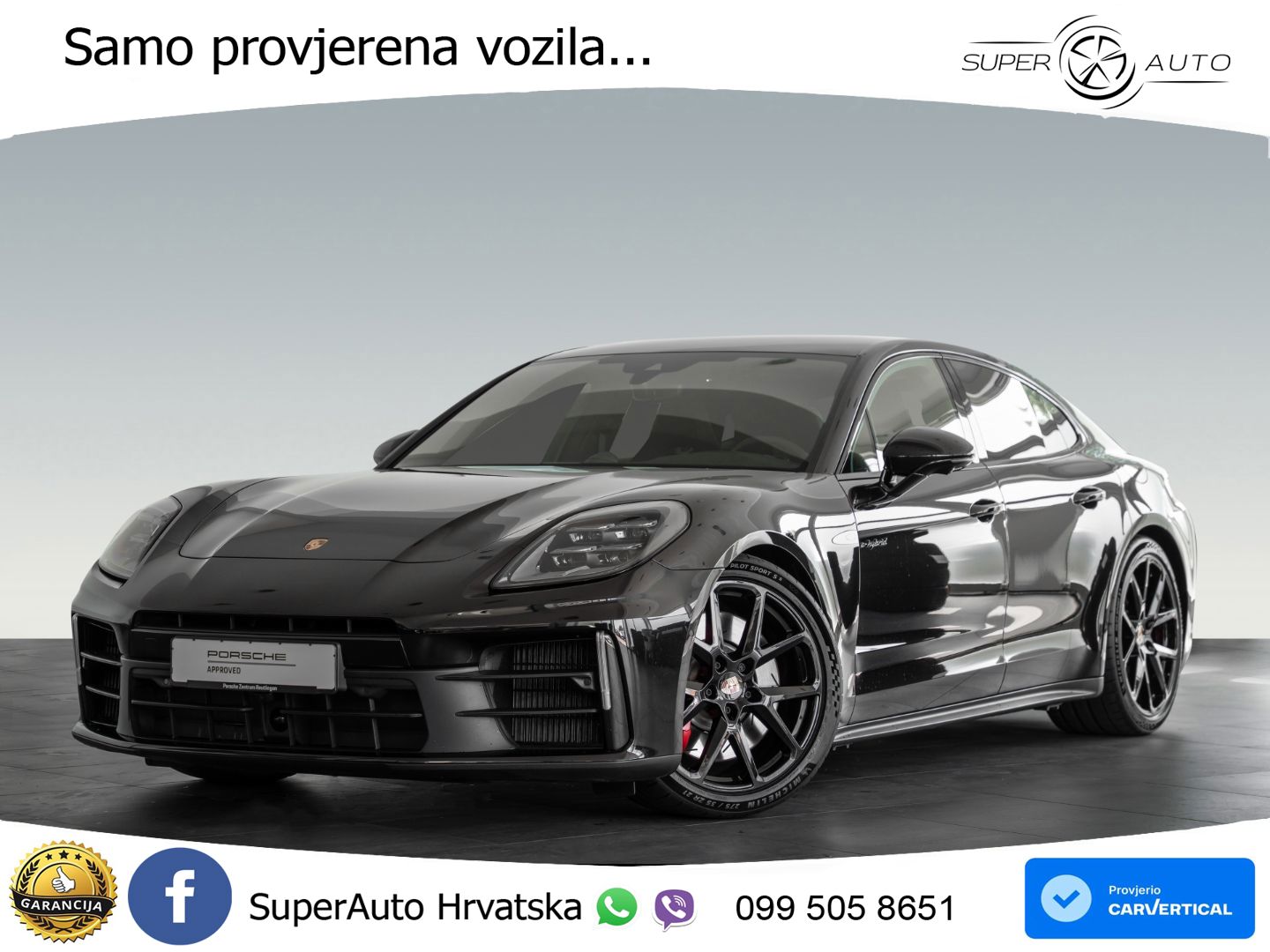Porsche Panamera 4S 2.9 V6 (544 KS) E-Hybrid PDK ZRAČNI+ACC+GR SJED+KAM