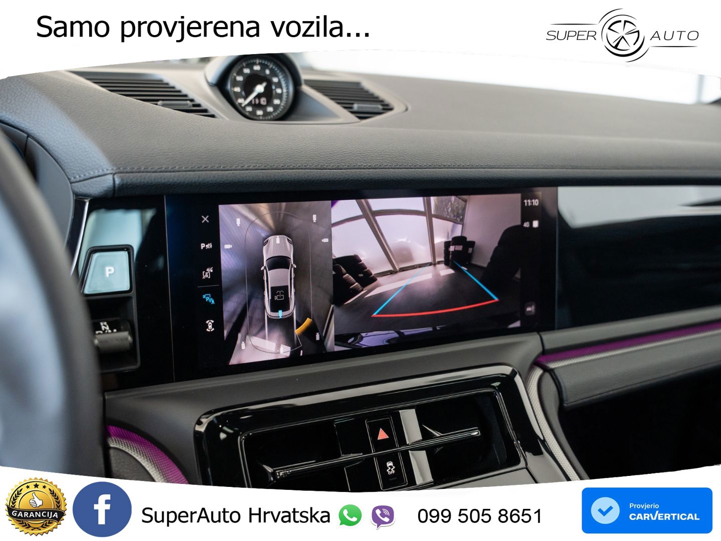 Porsche Panamera 4S 2.9 V6 (544 KS) E-Hybrid PDK ZRAČNI+ACC+GR SJED+KAM