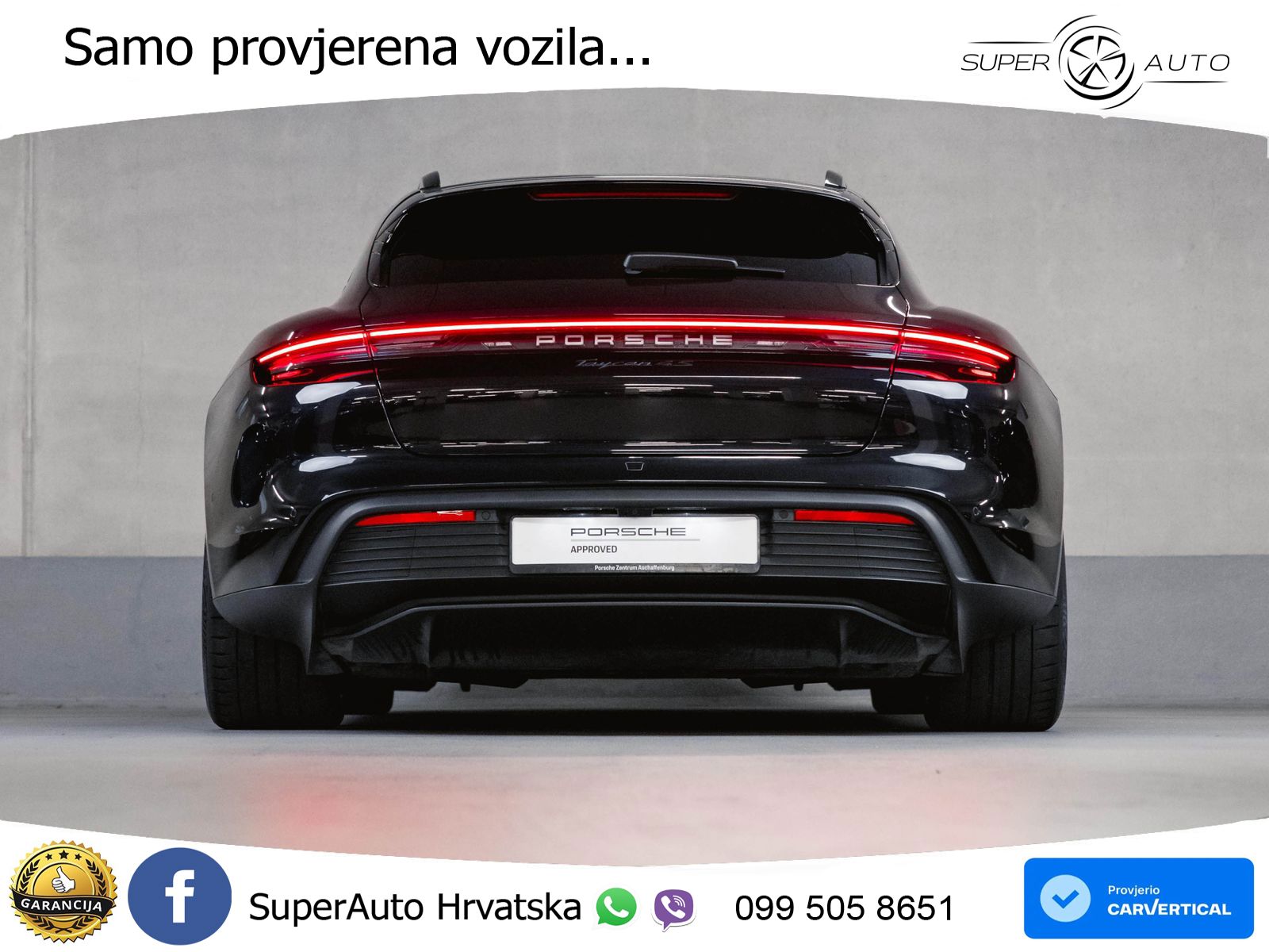 Porsche Taycan Sport Turismo 4S 105 kWh (598 KS)