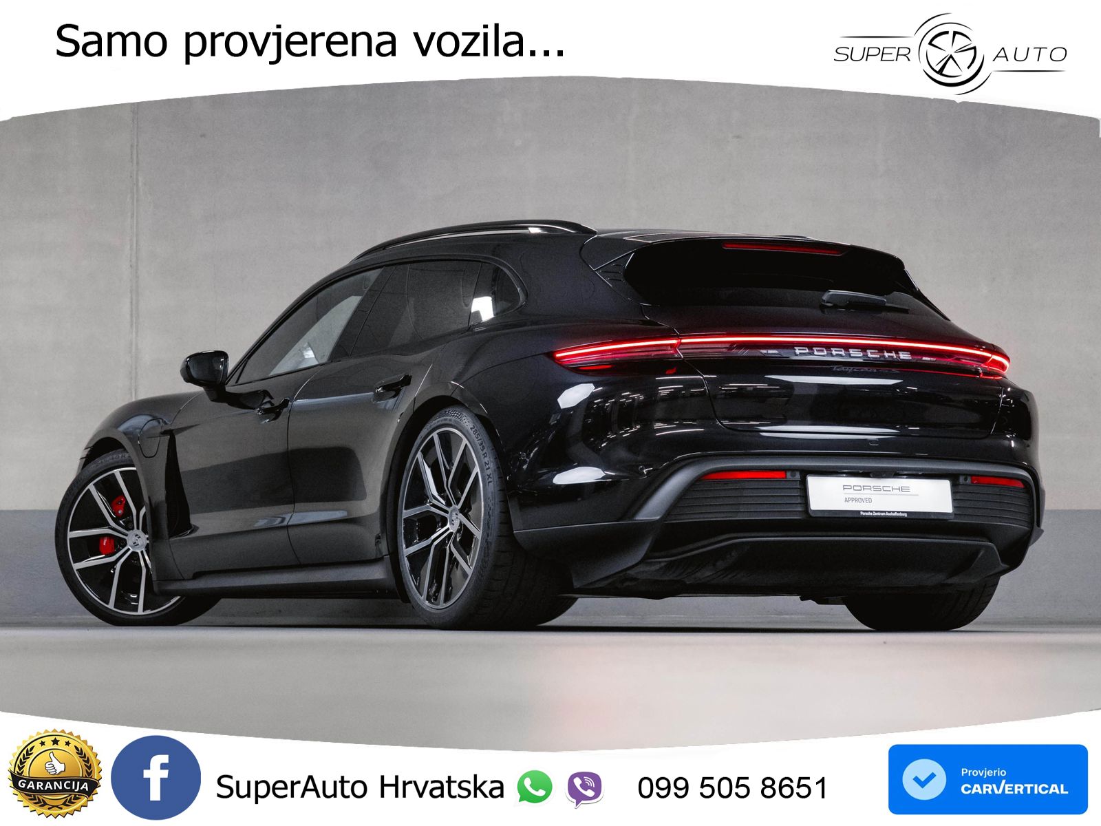 Porsche Taycan Sport Turismo 4S 105 kWh (598 KS)