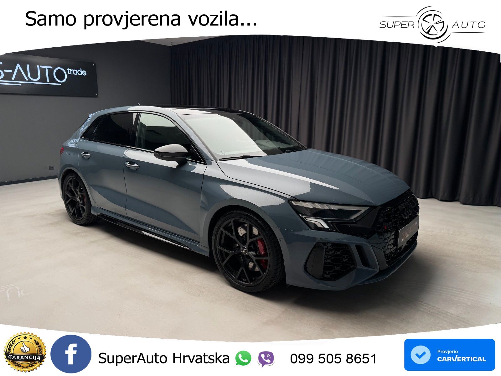 Audi RS3 Sportback 2.5 TFSI (400 KS) quattro S tronic LED+GR SJED+ACC