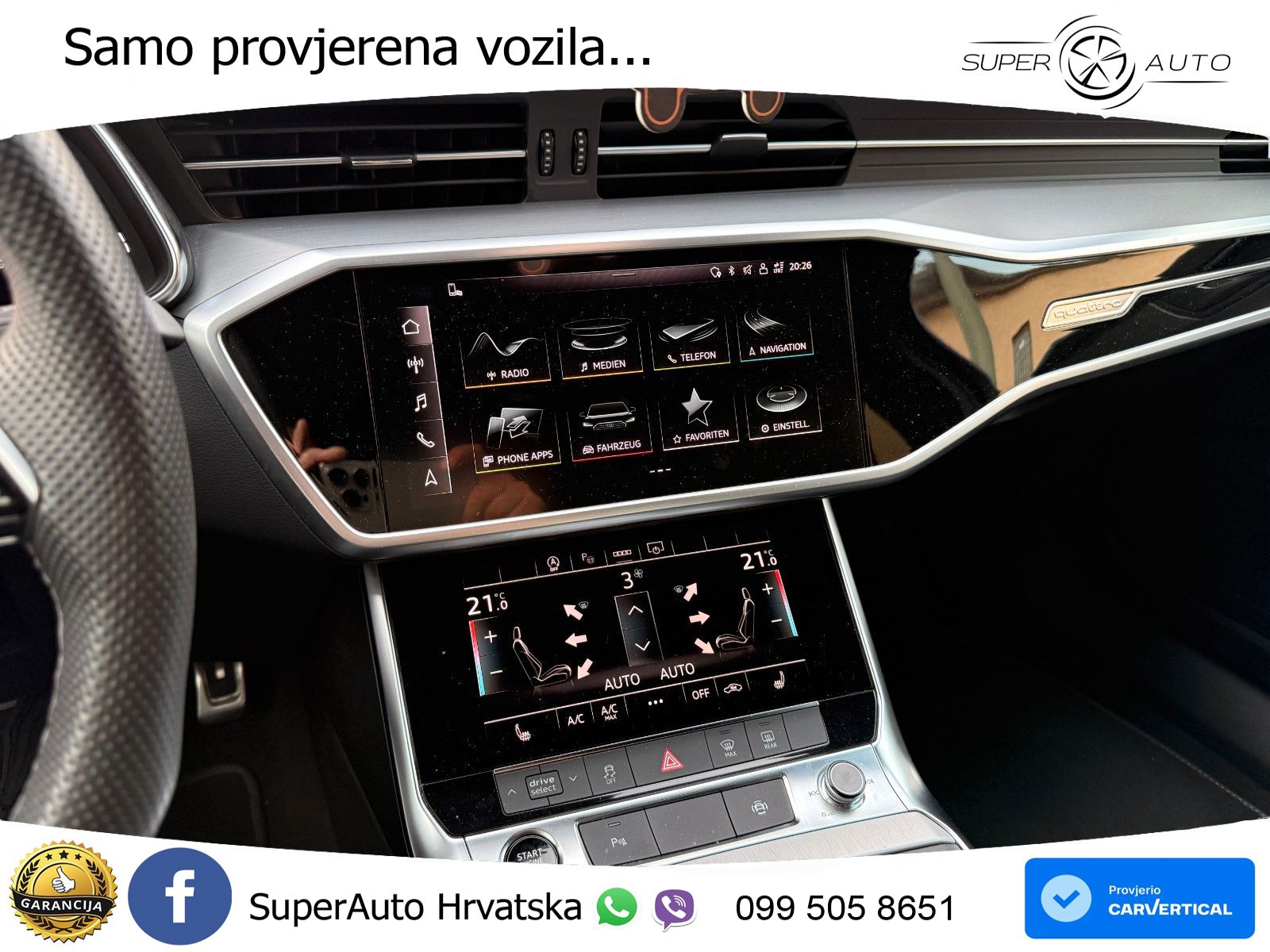Audi A6 40 TDI quattro S tronic S line 204 KS LED+GR SJED+ACC