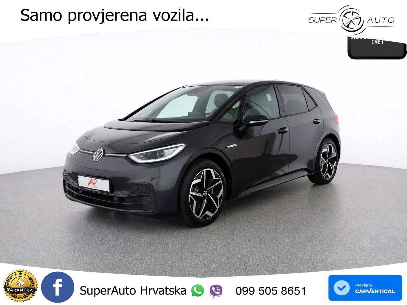 Volkswagen ID.3 Pro Performance 62 kWh (204 KS) LED+GR SJED+ACC