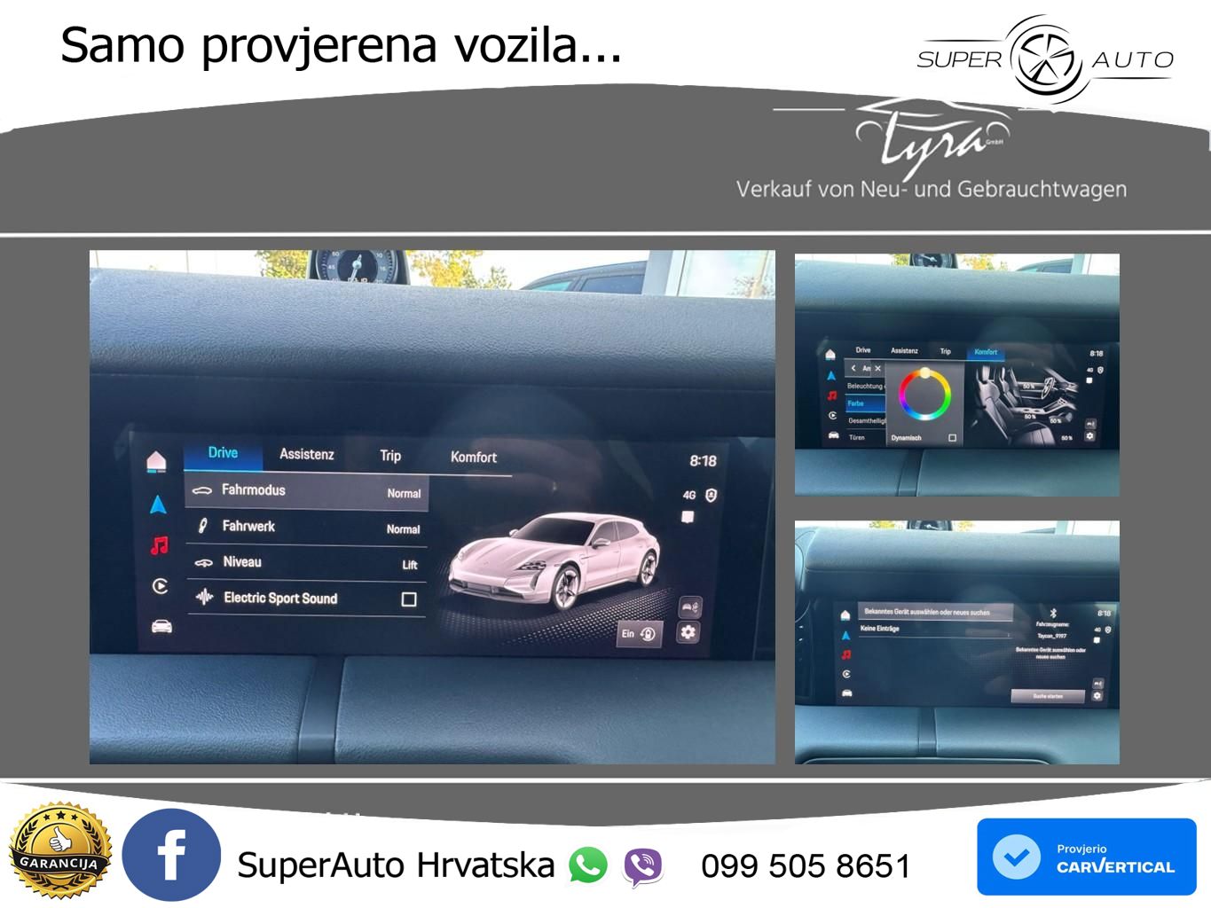 Porsche Taycan Sport Turismo 105 kWh (435 KS)