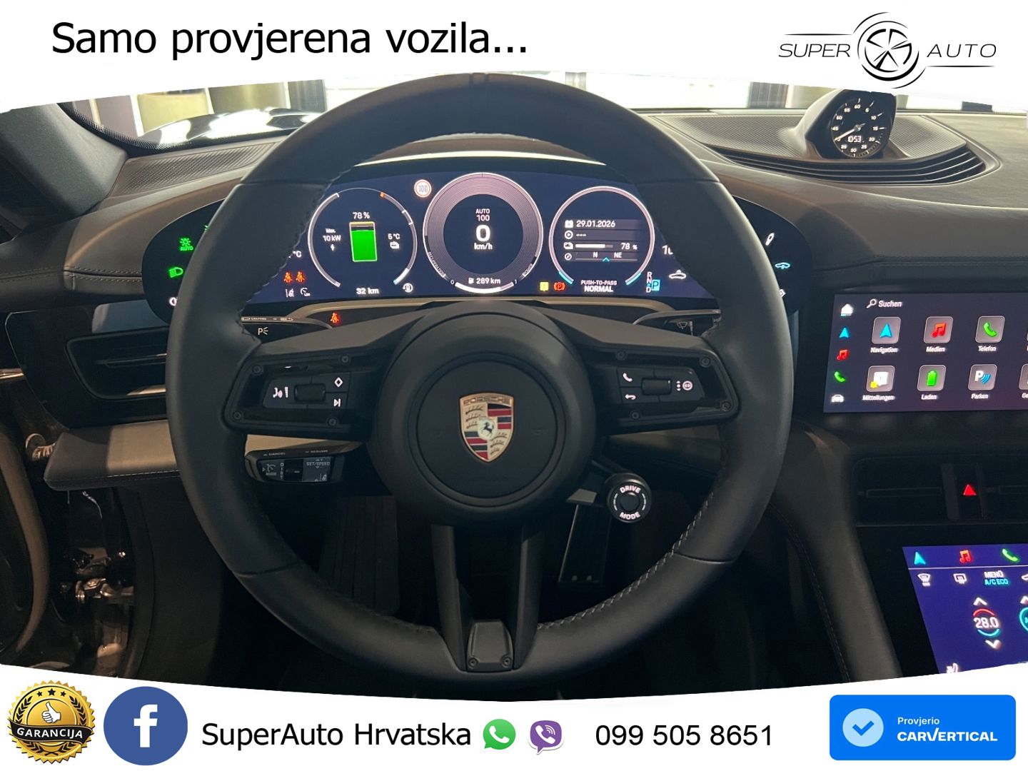 Porsche Taycan 4S 105 kWh (598 KS)