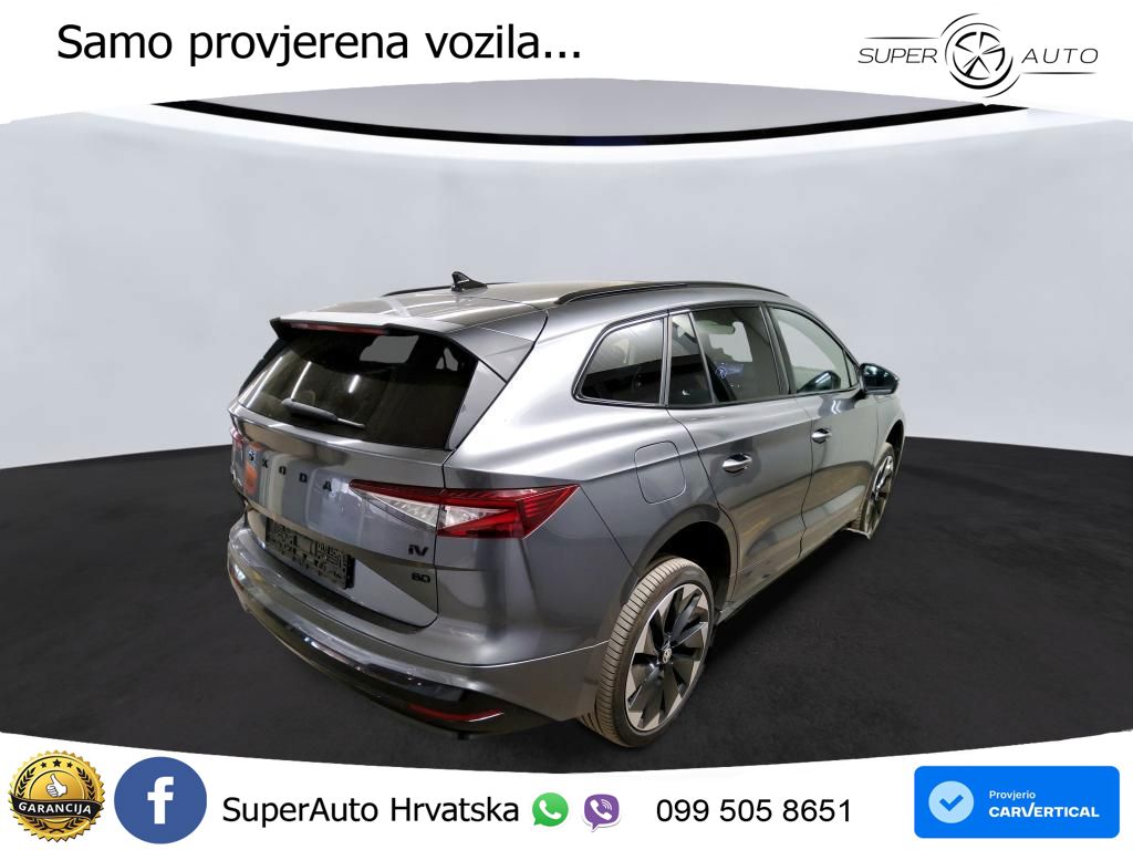 Škoda Enyaq iV 80 82 kWh (204 KS) SportLine LED+GR SJED+ACC