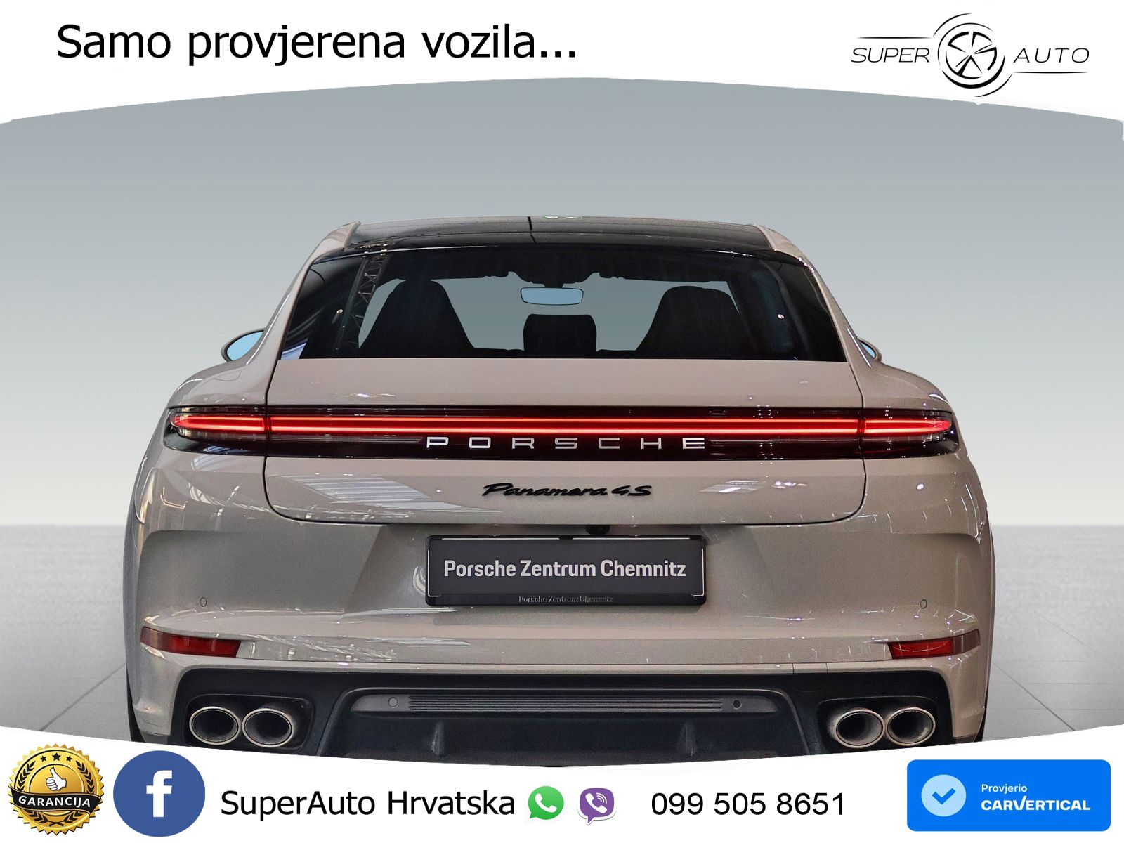 Porsche Panamera 4S 2.9 V6 (544 KS) E-Hybrid PDK ACC+HEAD+4xGR SJED+360+PANO