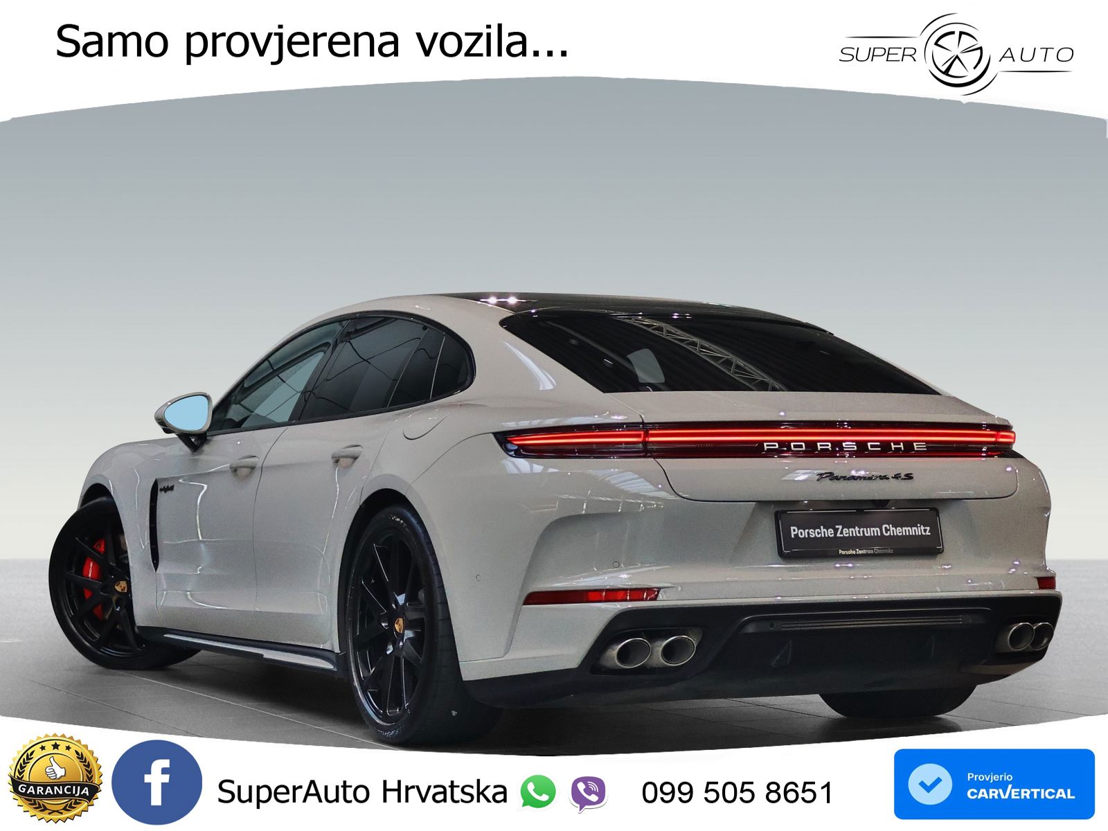Porsche Panamera 4S 2.9 V6 (544 KS) E-Hybrid PDK ACC+HEAD+4xGR SJED+360+PANO