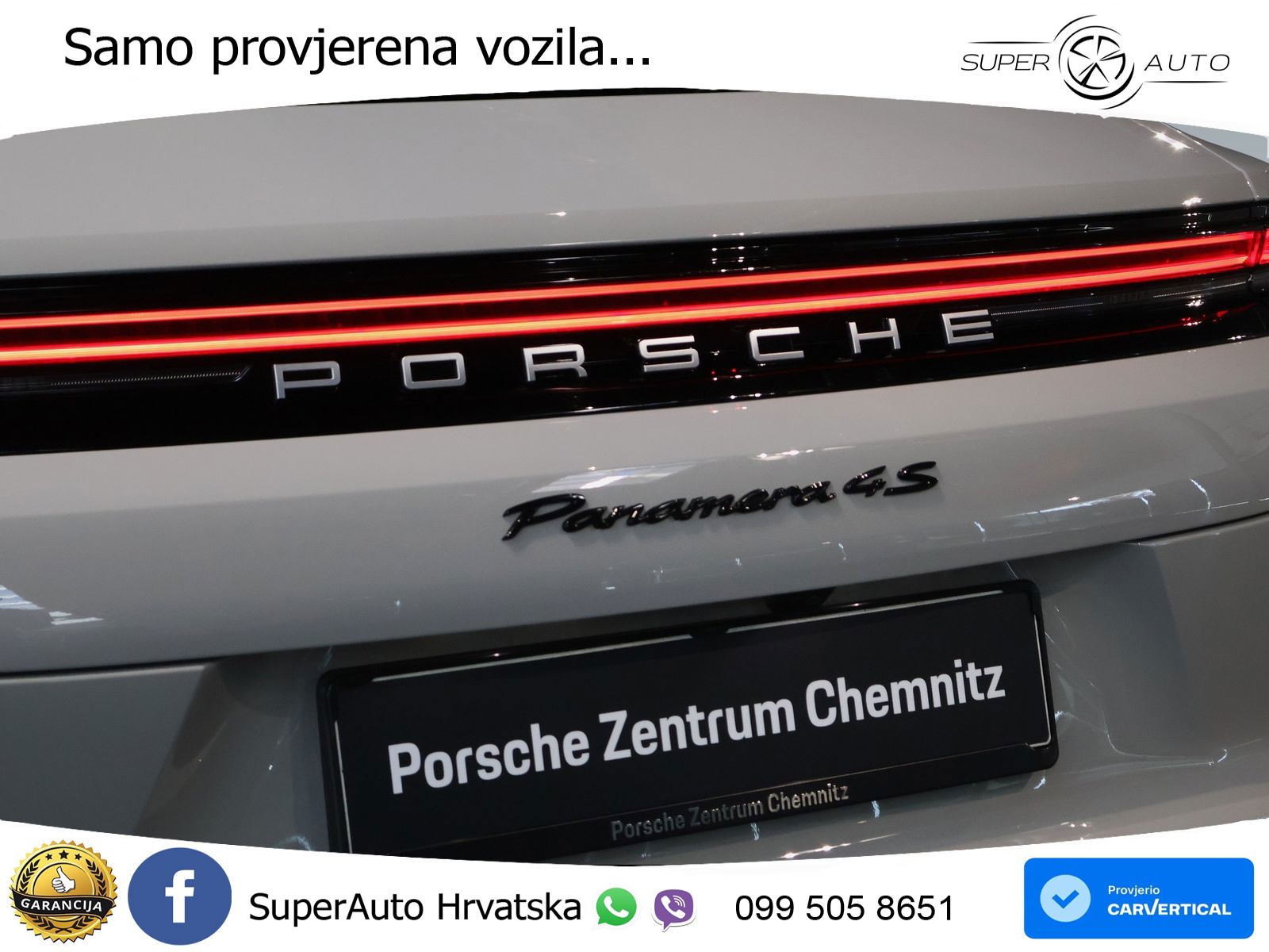 Porsche Panamera 4S 2.9 V6 (544 KS) E-Hybrid PDK ACC+HEAD+4xGR SJED+360+PANO