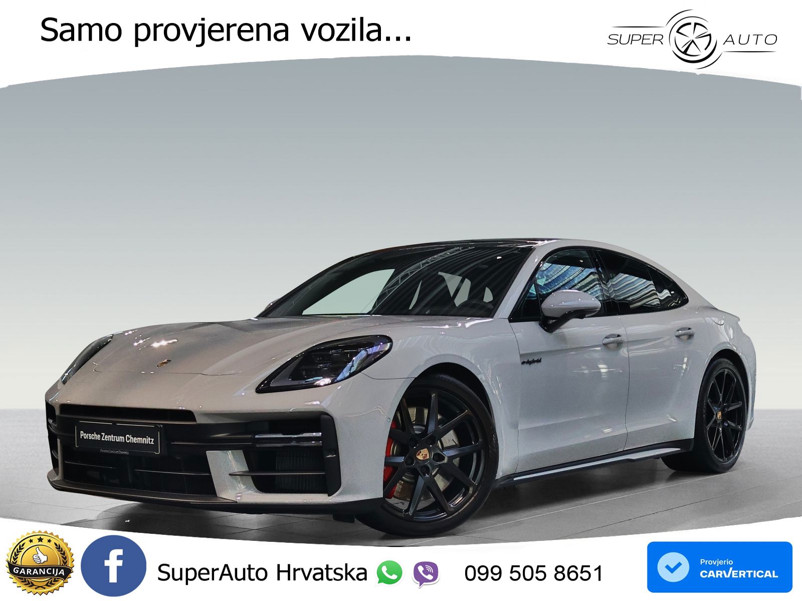 Porsche Panamera 4S 2.9 V6 (544 KS) E-Hybrid PDK ACC+HEAD+4xGR SJED+360+PANO