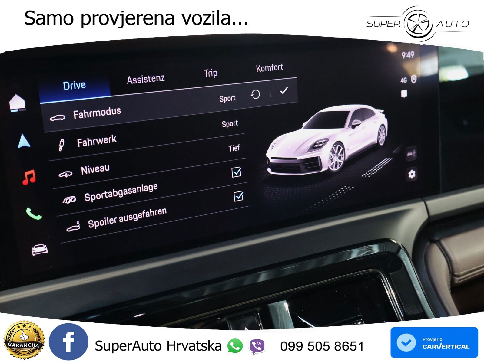 Porsche Panamera 4S 2.9 V6 (544 KS) E-Hybrid PDK ACC+HEAD+4xGR SJED+360+PANO