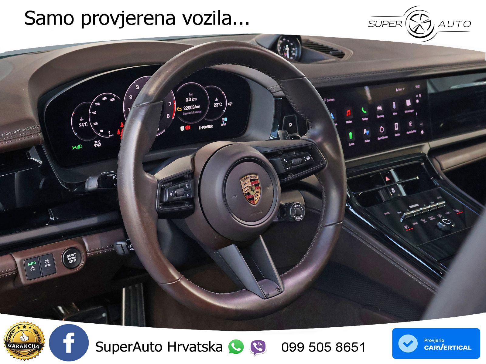 Porsche Panamera 4S 2.9 V6 (544 KS) E-Hybrid PDK ACC+HEAD+4xGR SJED+360+PANO