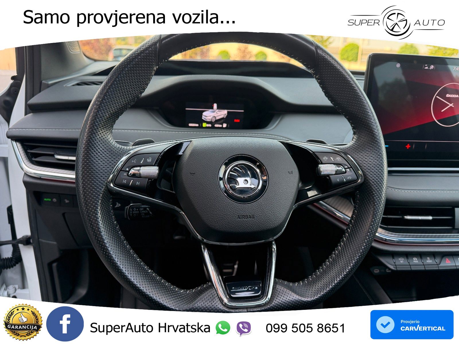 Škoda Enyaq iV 80 82 kWh (204 KS) SportLine LED+GR SJED+ACC