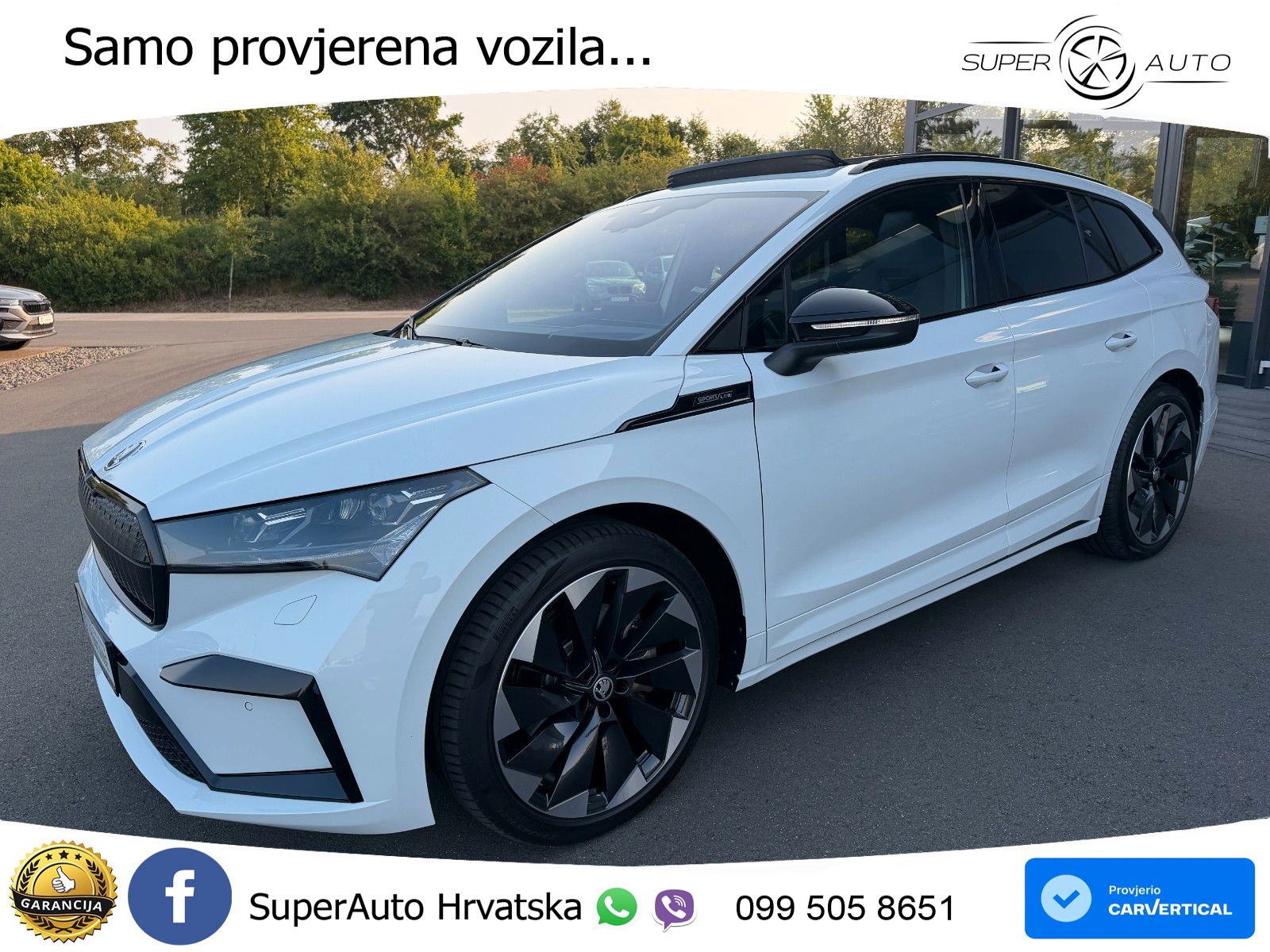Škoda Enyaq iV 80 82 kWh (204 KS) SportLine LED+GR SJED+ACC