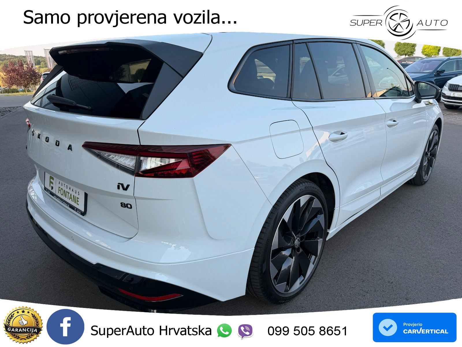 Škoda Enyaq iV 80 82 kWh (204 KS) SportLine LED+GR SJED+ACC