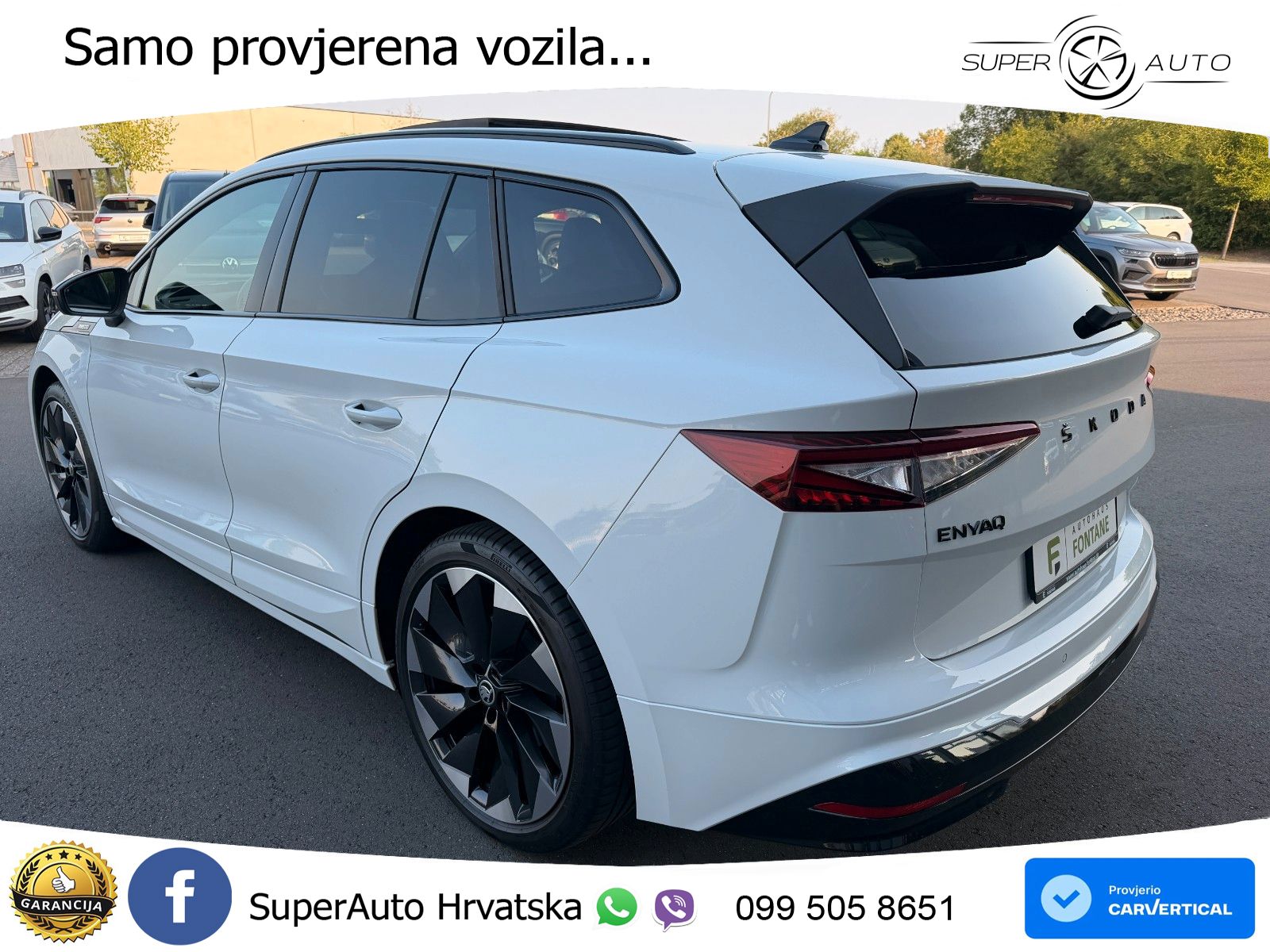 Škoda Enyaq iV 80 82 kWh (204 KS) SportLine LED+GR SJED+ACC