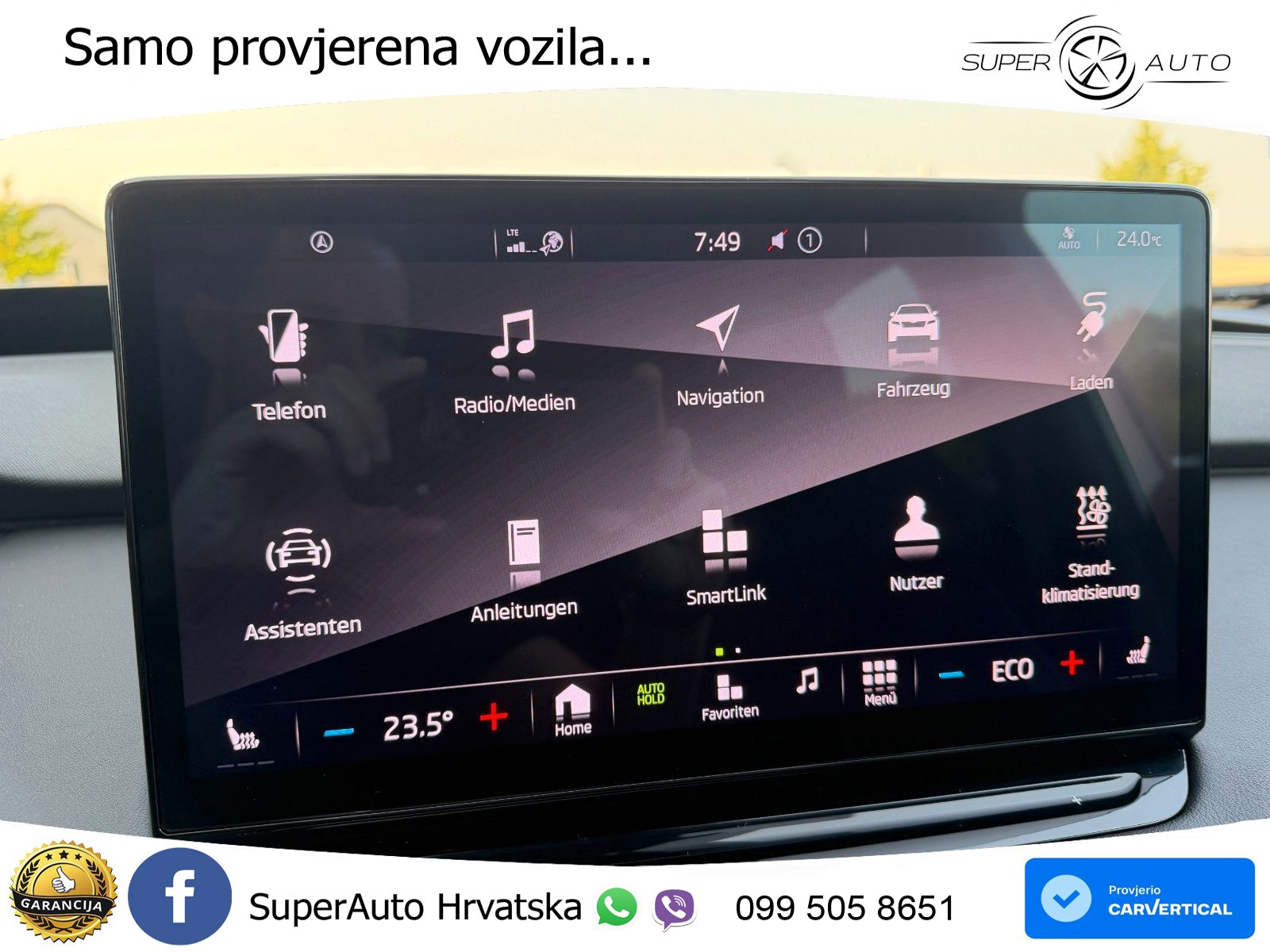 Škoda Enyaq iV 80 82 kWh (204 KS) SportLine LED+GR SJED+ACC