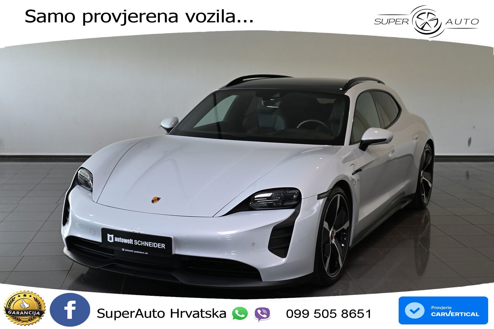 Porsche Taycan Sport Turismo GTS Performance Plus 93.4 kWh (598 KS)