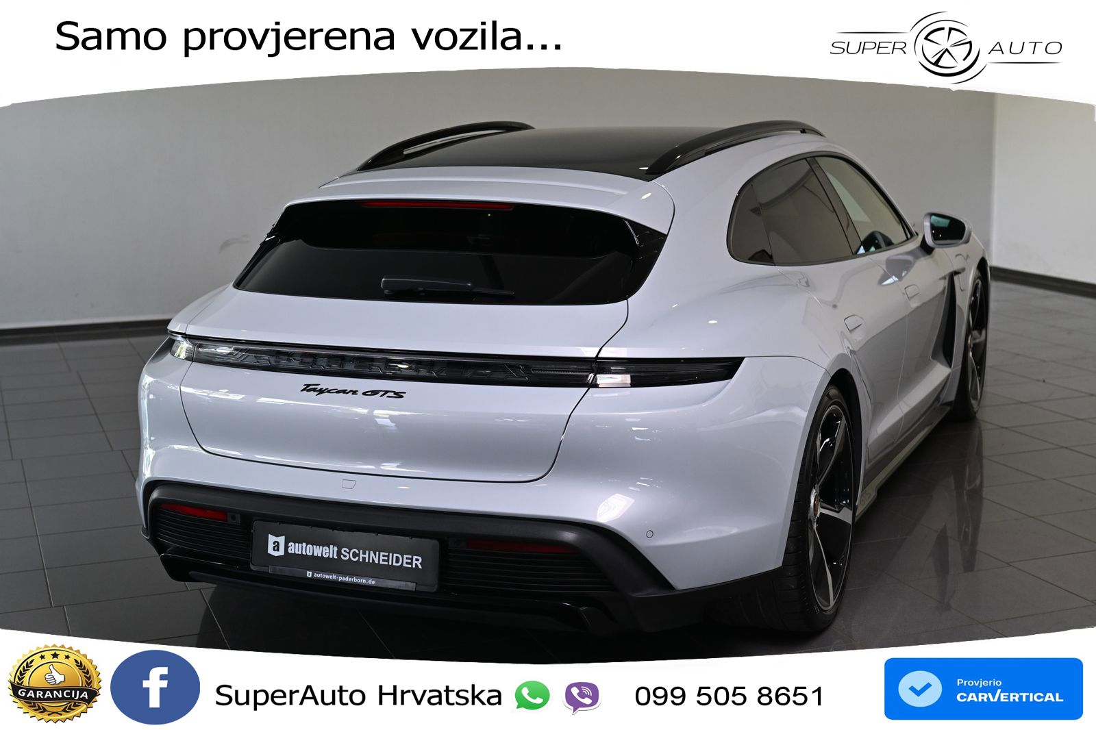 Porsche Taycan Sport Turismo GTS Performance Plus 93.4 kWh (598 KS)