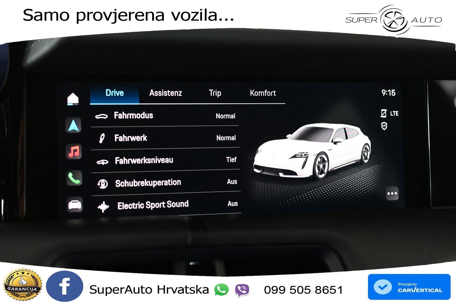 Porsche Taycan Sport Turismo GTS Performance Plus 93.4 kWh (598 KS)