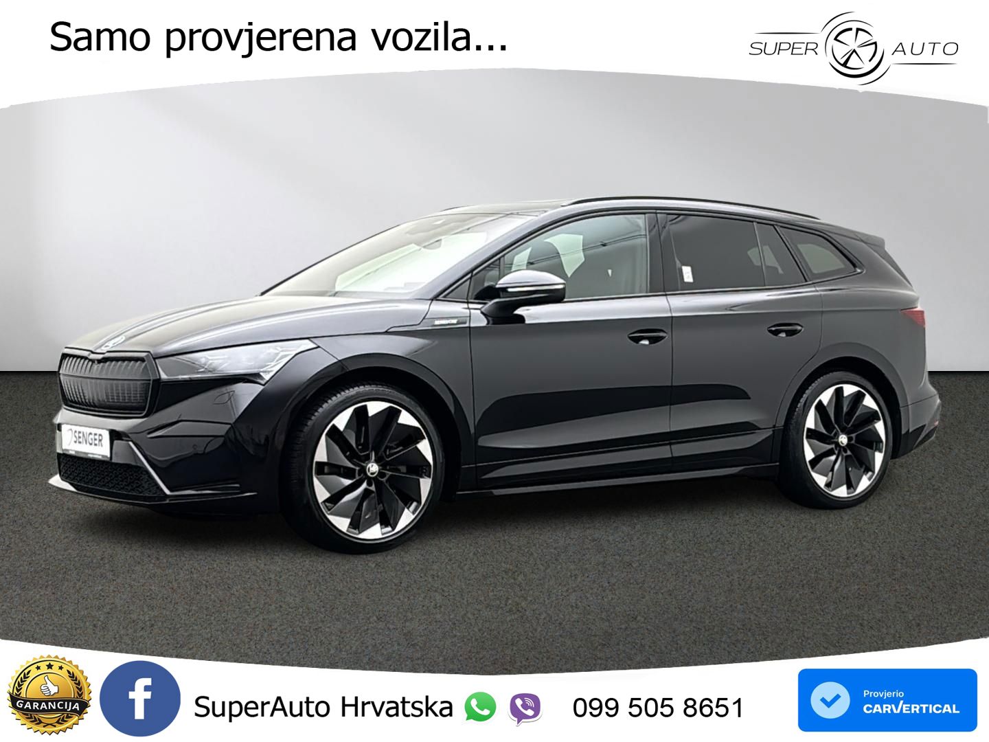 Škoda Enyaq iV 80 82 kWh (204 KS) SportLine LED+GR SJED+ACC